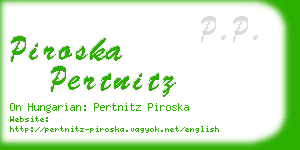 piroska pertnitz business card